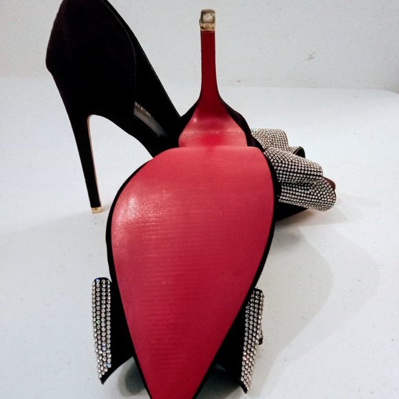 🎁 FREE GIFT IS INCLUDED 🎁 NEW 3D Rhinestones Bow High Heels Women Shoes - Picture 14 of 16